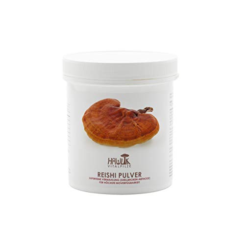 Hawlik Vitalpilze - Reishi Pulver - 100 Gramm - nach Shellbroken - GMP...