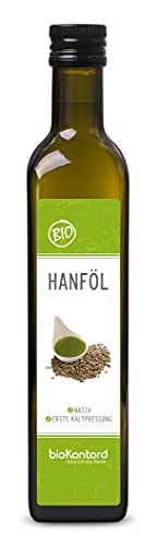 Hanföl BIO 500ml I 100 % rein - nativ und kaltgepresst I...