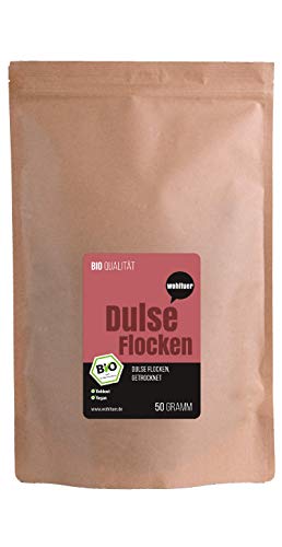 Wohltuer Bio Dulseflocken 50g - Dulse Algen Bio, Lappentang Bio...