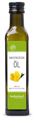 Bio Nachtkerzenöl 250ml nativ und kaltgepresst I 100% rein von...