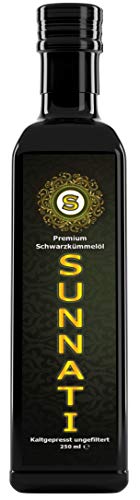 Sunnati® Ägyptisches Schwarzkümmelöl Ungefiltert, kaltgepresst,...