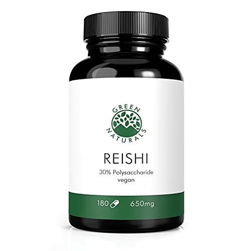 Reishi Extrakt (180 Kapseln á 650mg) - deutsche Herstellung - 100%...