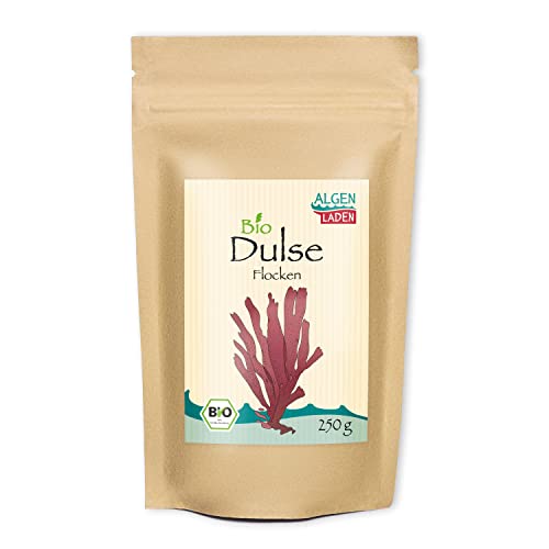 ALGENLADEN BIO Dulse Flakes - 250g | aus dem Atlantik | Rotalgen für...