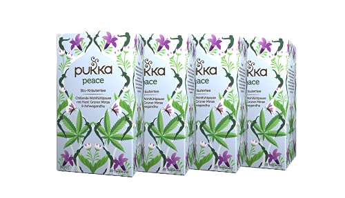 Pukka Bio-Kräutertee Peace, 80 Teebeutel, 4er Pack (4 x 20 Teebeutel)