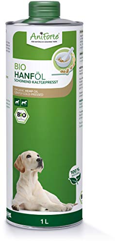 AniForte kaltgepresstes Bio Hanföl für Hunde & Pferde 1 Liter - 100%...