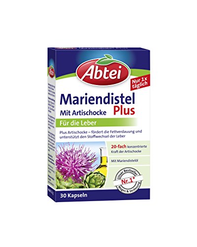 Abtei Mariendistelöl Plus - Mariendistelölkapsel mit Artischocke zur...