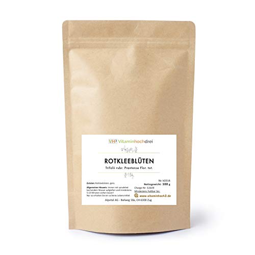 VH3 Rotkleeblüten Kräuter Tee - 100g - Die natürliche Alternative...