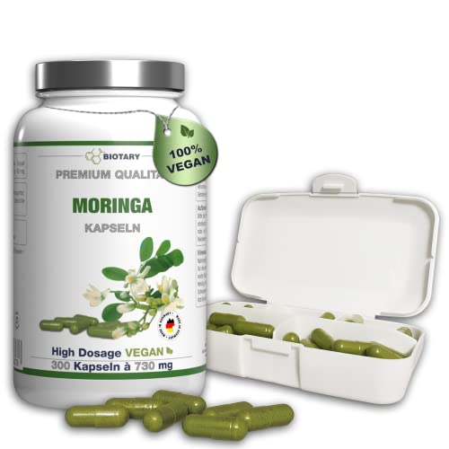 MORINGA Oleifera 300 Kapseln, 1800mg pro Tagesdosis, INCLUSIVE...