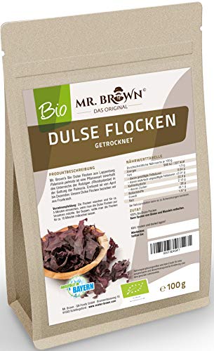 Bio Dulse Flocken getrocknet, Algen, Lappentang, Rotalgen aus...