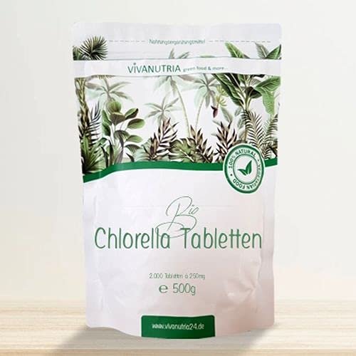 VivaNutria Bio Chlorella Presslinge 500g | aus kontrolliert...