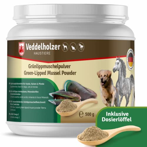 Veddelholzer Natürliches Grünlippmuschelpulver Hund - 500g...