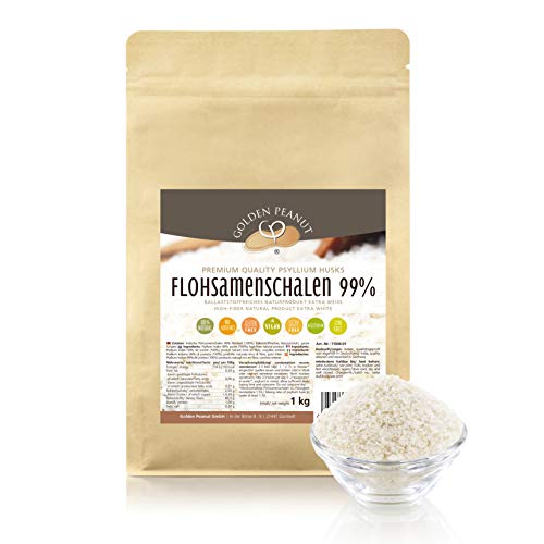 Flohsamenschalen 1000 g | 99 % Reinheit extra weiß | indische Premium...