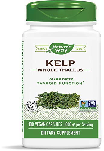 Nature's Way | Kelp | 600 mg | 180 Veggie-Kapseln | Algen