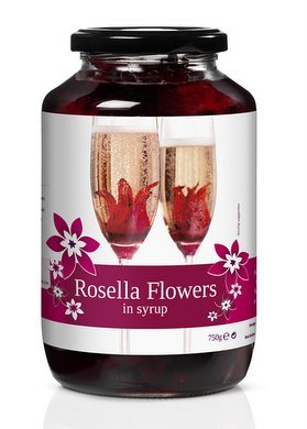 Rosella Flowers - Wild Hibiscus in Sirup Hibiskusblüten - 750g