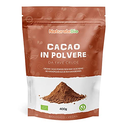 Kakao Pulver Bio 400 g. Organic Cacao Powder. Natürlich, Rein aus de...