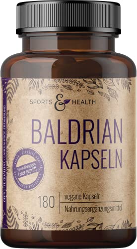 Baldrian hochdosiert - 180 Kapseln hochdosiertes Baldrian - 500mg...