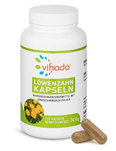 Vihado Löwenzahn Kapseln – naturbelassenes Löwenzahnwurzel...