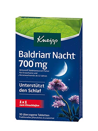 Kneipp Baldrian Nacht 700mg, 30 Tabletten