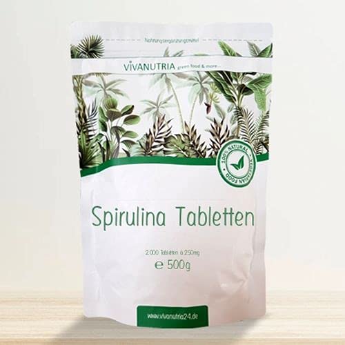 VivaNutria Spirulina Presslinge 1000g | aus kontrolliertem Anbau I...