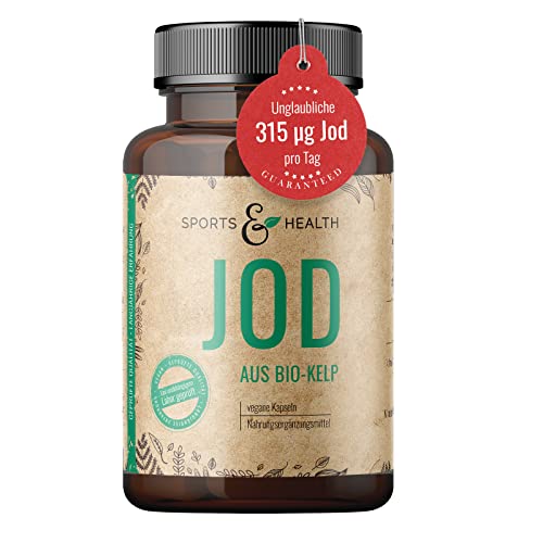 Jod aus Kelp Bio Kapseln - Jod Tabletten Mit Kelp Extrakt Enthält 315...