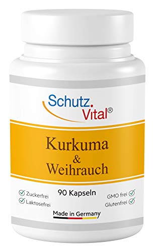 Kurkuma Kapseln hochdosiert mit Weihrauch Extrakt - je 600 mg Curcuma...