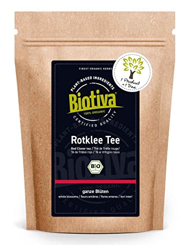 Biotiva Rotkleeblüten Bio 100g - Trifolium Pratense - Tee -...