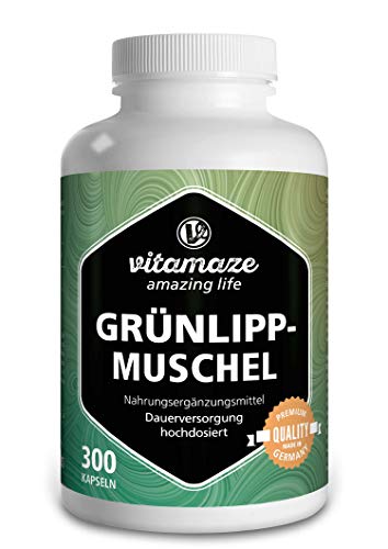 Grünlippmuschel Kapseln hochdosiert: 1500 mg Grünlippmuschel Pulver...