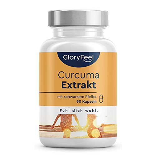 Curcuma Extrakt Kapseln - 90 vegane Kapseln - Curcumin-Gehalt EINER...