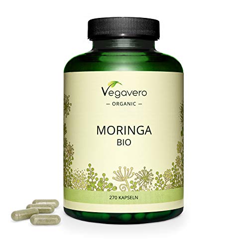 MORINGA Kapseln Vegavero ® | 600 mg | 270 Kapseln | 100% BIO Moringa...