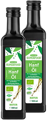 Planet Superfood Kaltgepresstes Hanfsamenöl 100% Zertifiziert Bio I...