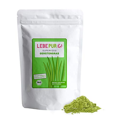 Lebepur BIO Gerstengras Pulver 1kg | aus deutschem Anbau |...