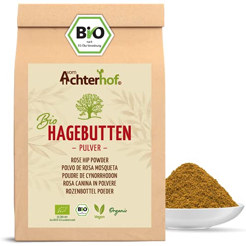 Bio Hagebuttenpulver 1Kg | ganze Hagebutte gemahlen | 100% ECHTES Bio...