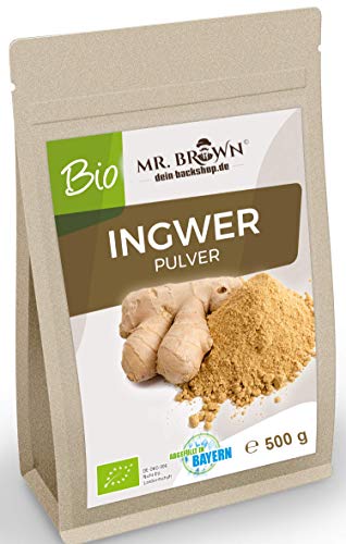 500g BIO Ingwerpulver, Ingwer gemahlen, in Tees, asiatischen Gerichten...