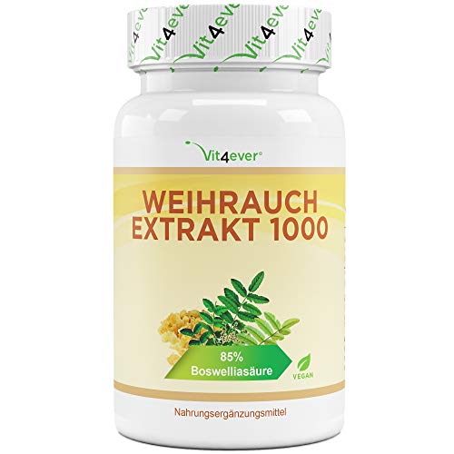 Weihrauch Extrakt - 180 Kapseln - Premium: 85% Boswellia-Säure -...