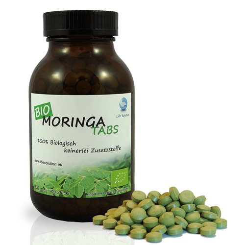 Life Solution BIO Moringa Presslinge, 400mg Tabletten, 300g, ca. 750...