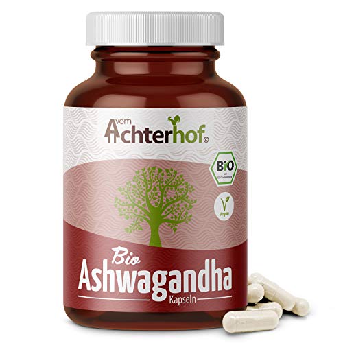 Ashwagandha Kapseln BIO (150 Stück) | 500 mg pro Kapsel | indischer...