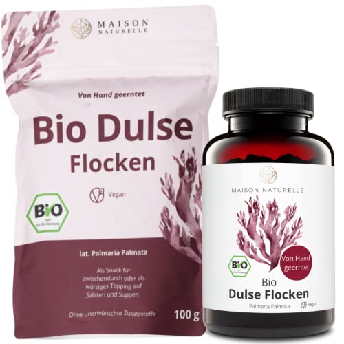 MAISON NATURELLE® - Bio Dulse Flocken (100 g) - Aus dem Atlantik -...