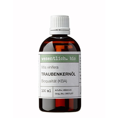 Traubenkernöl BIO kaltgepresst 100ml (Vitis Vinifera Seed Oil) von...