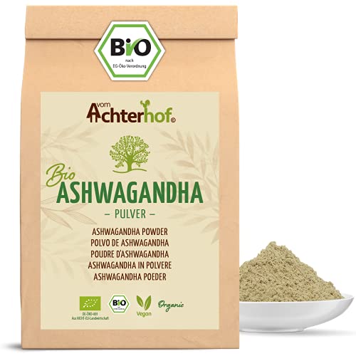 Ashwagandha Pulver BIO (500g) | 100% ECHTE Ashwagandhawurzel gemahlen...