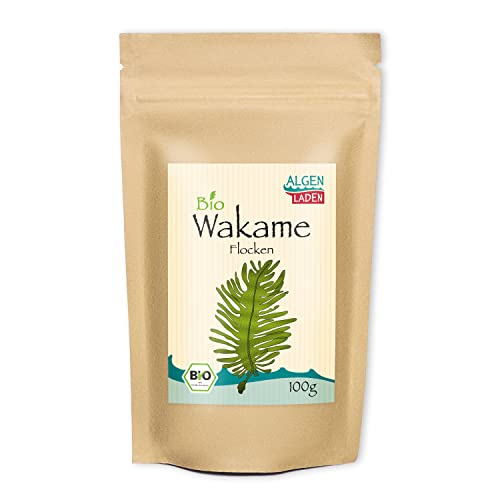 ALGENLADEN BIO Wakame Flakes - 100g | Instant Algen aus dem Atlantik |...