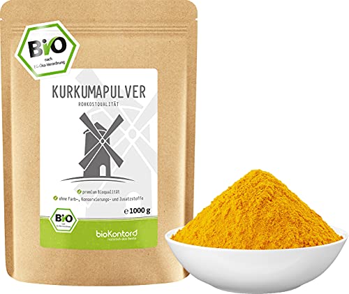 BIO Kurkuma Pulver gemahlen 1000 g / 1 kg | Kurkumapulver - Curcuma -...