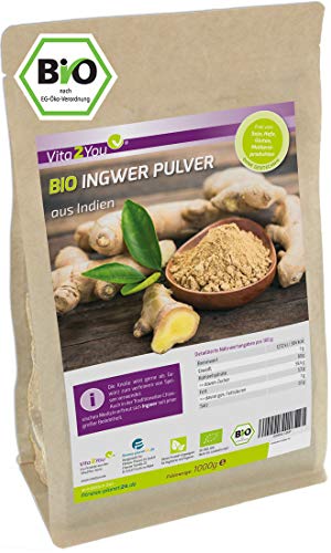 Bio Ingwer Pulver 1 kg im Zippbeutel - 100% Naturbelassen -...