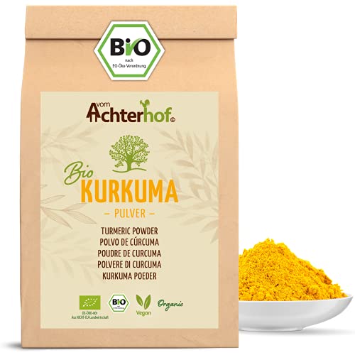 Bio Kurkuma Pulver 500g Kurkumawurzel gemahlen als Gewürz für Paste...