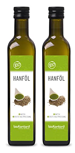 Hanföl BIO 1000 ml I 100 % rein - nativ und kaltgepresst I...