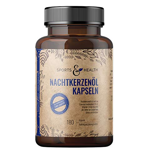 Nachtkerzenöl Kapseln - 180 Kapseln Hochdosiert 2000mg pro...