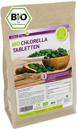 Bio Chlorella Tabletten 500g | 400mg pro Tablette | ca. 1250...