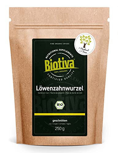 Biotiva Löwenzahnwurzel Tee Bio 250g - Taraxacum officinale -...