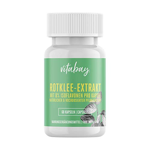 Vitabay Rotklee Extrakt mit 8% Isoflavonen • 60 vegane Kapseln •...