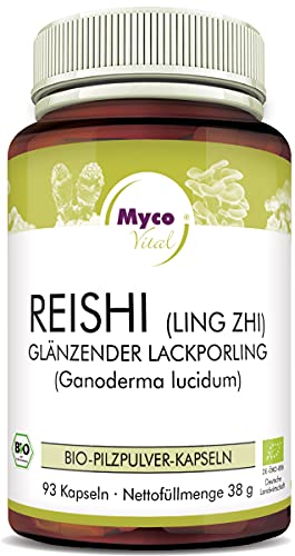 MycoVital Bio Reishi Pilzpulver-Kapseln 93 Stück je 400 mg aus...