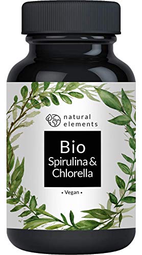 Bio Spirulina & Chlorella Presslinge - 500 Tabletten - Zertifiziert...